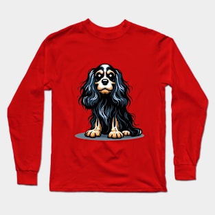 Spooky King Charles Cavalier Long Sleeve T-Shirt